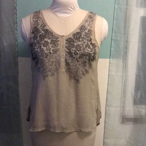 Sequin embellished tank
